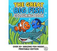 The Great Big Fish Coloring Book: Ocean Animals Coloring Book for Kids Ages 4-8 | Sharks, Whales, Dolphins and Sea Creatures