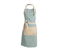The Great British Bake Off Delantal para mujeres y hombres, con bolsillos, 100% algodón con correa ajustable y logotipo oficial de GBBO, regalos de hornear para Star Baker, azul huevo de pato, talla