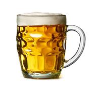 The Great British Pint Dimple Mug Set of 4 Gift Boxed Glass Tankards 568ml Perfect for Beer Lovers