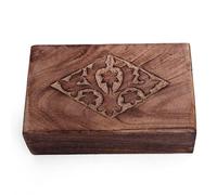 The Great Indian Bazaar Joyero de madera decorativo hecho a mano