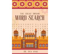 The Great Indian Word Search Puzzle Book: WordSearch Puzzles with Easy to Read print about Indian Culture, Festivals, Gods, and more | 6x9 inches, 110 ... for Gifting, Study, and Leisure