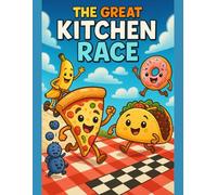 The Great Kitchen Race: A Funny Food Coloring Storybook: 50 Cute Food Characters to Color with a Silly Story for Kids Ages 4-8 | Adorable & Easy-to-Color Snack Friends