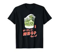 The Great Matcha Latte Wave Japanese Retro Pop Art Camiseta
