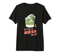 The Great Matcha Latte Wave Japanese Retro Pop Art Camiseta Premium