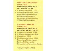The Great Piano Concertos CD2 Rachmaninov No2. 2nd & 3rd Movments, Brahms No2 *See Picture for list/times