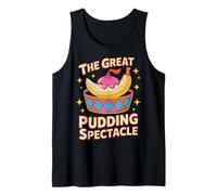 The Great Pudding Spectacle, diseño Retro de plátano Camiseta sin Mangas