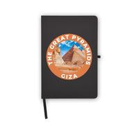 The Great Pyramids of Giza - Cuaderno de recuerdos de viaje, páginas en blanco, cubierta de piel sintética, planificador, diario, cuaderno de trabajo