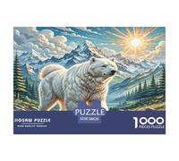 The Great Pyrenees Puzzles Imposible,desafío for Adults Juego Educativo 1000 Piezas Obra De Arte De Juego De para Adultos Y Niños Mayores De 12 Años 38x26cm/1000pcs