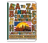 The Great Safari A to Z: African-American Inspired Animal Coloring Adventure , part 1