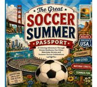 The Great Soccer Summer Passport: A Soccer Coloring Adventure for Kids Ages 8-12 with Dream Stadiums, Fan Cities, Matchday Streets and Summer Celebrations