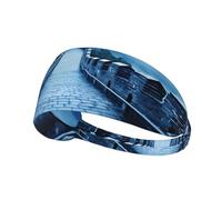 The Great Wall - Cinta deportiva para la cabeza para hombres y mujeres, diadema de karate, corbata en la espalda, absorbe el sudor, perfecta para correr
