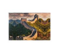 The Great Wall of China - Juego de manteles individuales aislados de 6 piezas, aptos para cocinas, comedores, fiestas, 12 x 18 pulgadas