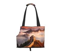 The Great Wall Printed - Bolso de hombro para mascotas para salir, bolsa de hombro de doble propósito para perros y gatos pequeños
