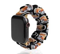 The Great Wave of Beer - Correa elástica para reloj compatible con IWatch, divertidas correas de reloj inteligente para hombres y mujeres, 38 mm/40 mm, 42 mm/44 mm, 38mm/40mm, Poliéster, No es una