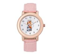 The Great Wave of Beer - Reloj de pulsera para mujer, diseño de fácil lectura, de cuarzo, estilo casual