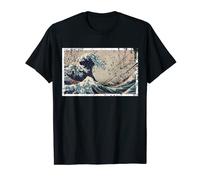 The Great Wave off Kanagawa - Distressed Japanese Design Camiseta