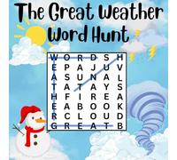 The Great Weather Word Hunt: A Storm of Word Search Fun for Kids!