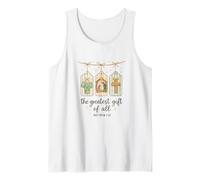 The Greatest Gifts of All Matthew 1:21 Nativity Watercolor Camiseta sin Mangas