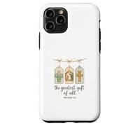 The Greatest Gifts of All Matthew 1:21 Nativity Watercolor Carcasa para iPhone 11 Pro