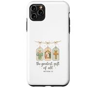 The Greatest Gifts of All Matthew 1:21 Nativity Watercolor Carcasa para iPhone 11 Pro MAX