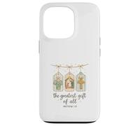 The Greatest Gifts of All Matthew 1:21 Nativity Watercolor Carcasa para iPhone 13 Pro