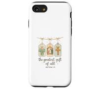 The Greatest Gifts of All Matthew 1:21 Nativity Watercolor Carcasa para iPhone SE (2020) / 7/8