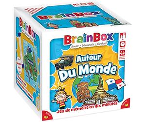 The Green Board Game Co. - BrainBox : Voyage Autour du Monde (Edition 2022) - Jeu de société - A partir de 8 Ans - 1 Joueur + - 10 Minutes