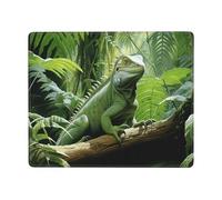 The Green Lizard - Alfombrilla de mouse duradera y respetuosa con el medio ambiente, para juegos y oficina, diseño antideslizante para mayor comodidad y precisión