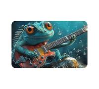 The Green Lizard Playing The Pianosupernatural Symbols Black Printing - Toalla de playa de terciopelo de secado rápido con piel de melocotón, tamaño grande, 130 x 79 cm, para adultos, toalla súper