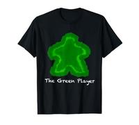The Green Player Meeple Board Gamer Mesa Camiseta gráfica económica