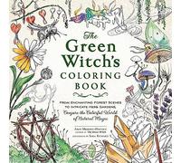 Libro para colorear de la Bruja Verde: bosques encantados y jardines de hierbas