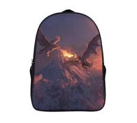 The Griffin And The Dragón Fought A Desperate Battle Mochila Niña Chicos Escolares Adolescentes Bolsa De Escuela Infantil 16 inch