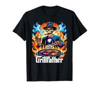 The Grillfather BBQ Grill & Smoker Barbacoa Chef Skeleton Camiseta