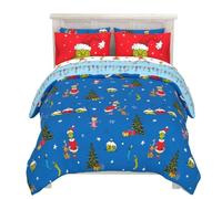 The Grinch by Dr. Seuss - Juego de Ropa de Cama y sábanas súper Suaves con Funda, 7 Piezas tamaño Queen por Franco