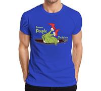 The Grinch Ewwww People Navidad divertido regalo introvertido camiseta para hombre, azul, M
