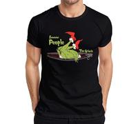 The Grinch Ewwww People Navidad divertido regalo introvertido camiseta para hombre, Negro , S