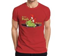 The Grinch Ewwww People Navidad divertido regalo introvertido camiseta para hombre, rojo, 3XL