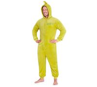 The Grinch Pijama Mono Polar Una Pieza con Capucha para Hombre - Regalos Hombre (Verde, M)