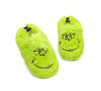 The Grinch Zapatillas de casa de Piel Suave para niños, Regalo para niños y niña 26-27 EU