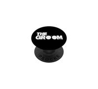 The Groom Squat Bachelor Supplies Party Wedding Graphic PopSockets PopGrip Adhesivo