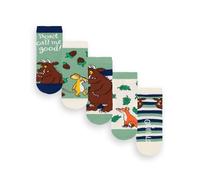 The Gruffalo Calcetines para niño, paquete de 5 | Calzado infantil con gráfico de cuento de hadas multicolor | Juego de calcetines cómodos Julia Donaldson Mouse Fox | Regalo de mercancía de la serie