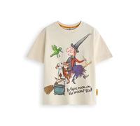 The Gruffalo Gruffalo & Friends Room on The Broom Camiseta para niños | Camiseta con gráfico de Libro de Cuentos de Witch & Friends para niños en Bronceado | Julia Donaldson Story Tale