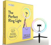 THE GüD COMPANY: La luz de anillo profesional perfecta de 10 pulgadas con soporte y soporte para teléfono, iluminación de fotos y video premium, 31 modos de color RGB con 3 modos de luz