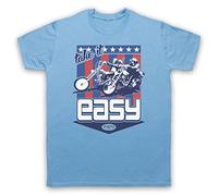 The Guns Of Brixton Easy Rider Take It Easy Camiseta para Hombre, Azul Cielo, Large