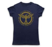 The Guns Of Brixton Juegos del Hambre Sinsajo Things We Love Most Destroy US - Camiseta de Mujer Ultramarinblau Medium