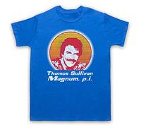 The Guns Of Brixton Magnum PI Face Camiseta para Hombre, Azul Real, Large