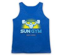 The Guns Of Brixton Pain and Gain Sun Gym Camiseta de Tirantes, Azul Real, Medium