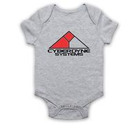 The Guns Of Brixton Terminator Cyberdyne Systems Bebé Body, Gris Claro, 0-3 Meses