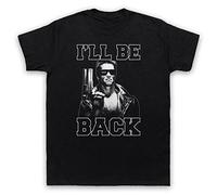 The Guns Of Brixton Terminator I'Ll Be Back Camiseta para Hombre, Negro, 4XL