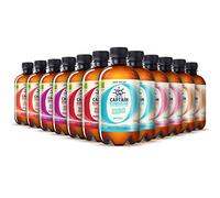 The Gutsy Captain Kombucha ZERO - Zero Sugar, Zero Calories - Bebida Probiótica Naturalmente Fermentada, Sin Pasteurizar, Vegan - 12 x 400ml - MixBox